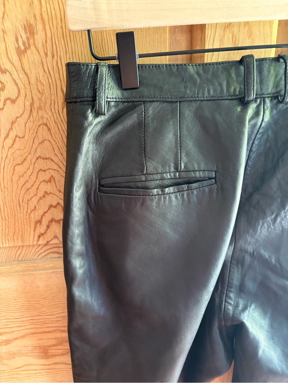 Genuine Leather Pants | Christopher & Banks | Size 8/Medium - Picture 3 of 5